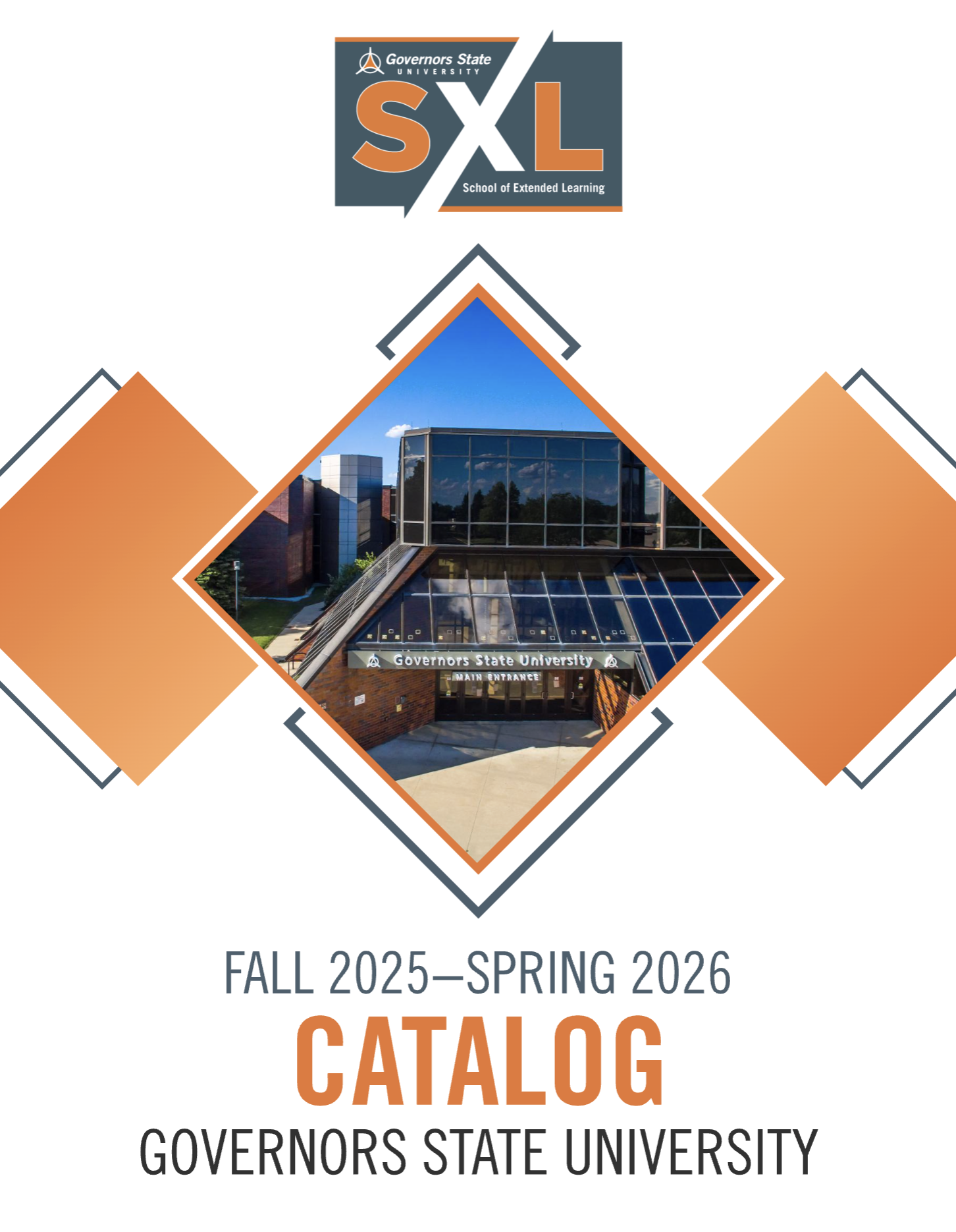 SXL Fall 2025 - Spring 2026 Catalog Cover